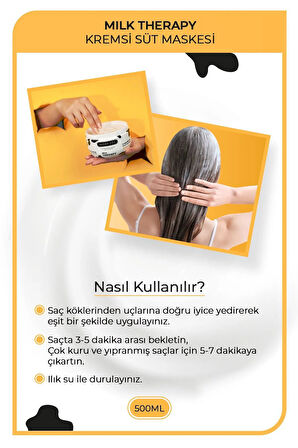 Milk Therapy Kremsi Süt Maskesi 500 ML - Bakım ve Canlılık - mrfs