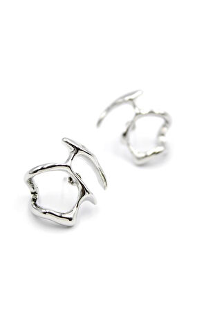 Metal Küpe - Gümüş