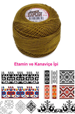 Kaplan Etamin Ve Kanaviçe İpi 8 No Kod/Renk: 470 - Royaleks