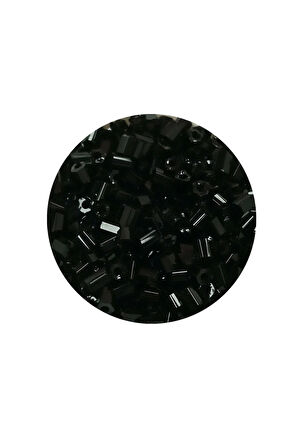 Kesme Cam Boncuk 2mm - 60 Gram - Siyah - BNC360