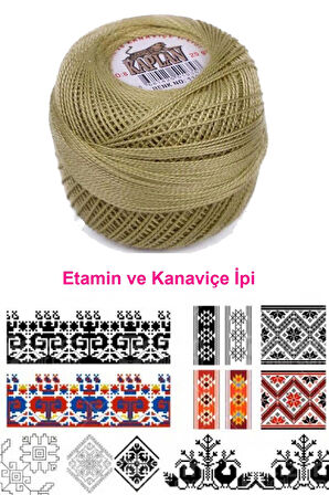 Kaplan Etamin Ve Kanaviçe İpi 8 No Kod/Renk: 118 - Royaleks