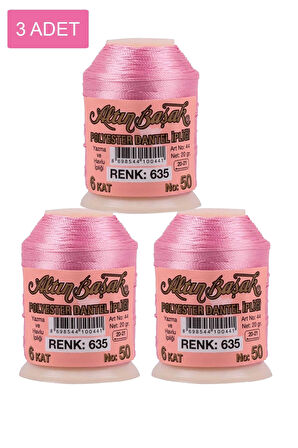 3 Adet Altınbaşak Oya ve Dantel İpi 20 gr - Royaleks - No: 635