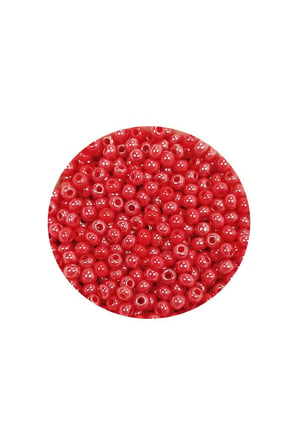 Dökme Cam Kum Boncuk (11/0) 2 mm - 20 Gram -  Kırmızı - BNC004 - 5'li Paket
