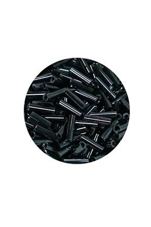 Uzun Boru Kesme Boncuk Çap 2mm Uzunluk 10 mm - 60 Gram - Koyu Yeşil - BNC266