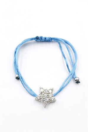 Yıldız İp Bileklik - Turkuaz