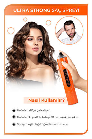 Ultra Strong Saç Spreyi 400 ML - mrfs