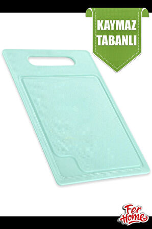 Kesme Tahtası Kaydırmaz Plastik Kesme Sunum Tahtası Pratik Kesim Panosu 160x245 Mm Royaleks-FR-107