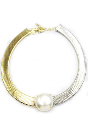 İncili Tasma Kolye - ÇOK RENKLİ