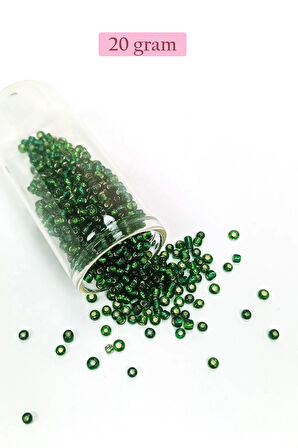 Dökme Cam Kum Boncuk (8/0) 3 mm - 4 Renk - Toplam 80 Gram - BNC424