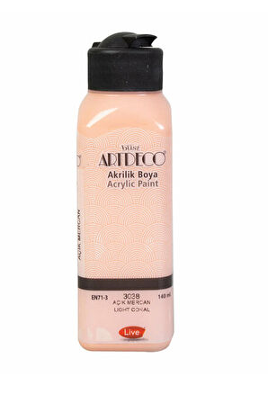 Artdeco Akrilik Boya 140ml Açık Mercan