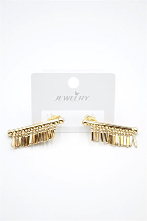 Çubuk Sallantılı Küpe - Altın