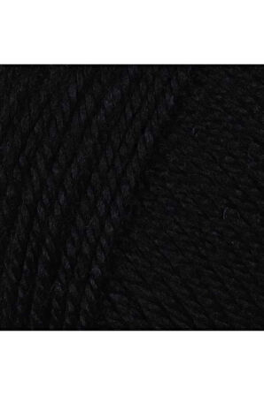 1 Adet Dora El Örgü İpi Yünü 100 gr 999 Siyah