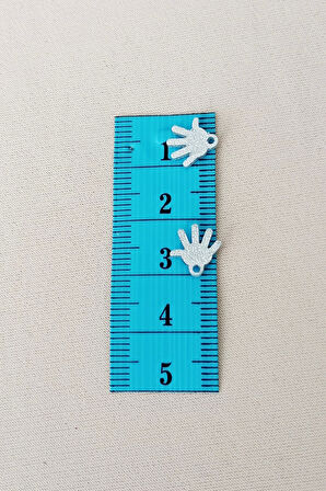 Oya Abiye Bileklik Kolye Pleksi Metalik Plastik Pul Gümüş Renk 8 gram 95 adet - BNC519