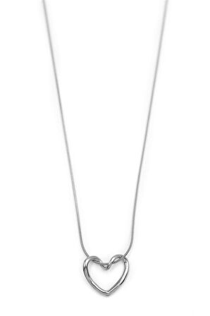 Kalp Kolye - Gümüş