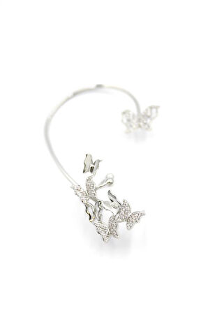 Kelebek Kıkırdak Küpe - Gümüş