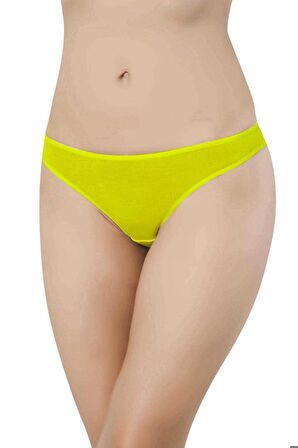 TOPTANBULURUM 7 adet Süper Eko Set Likralı Kadın Slip Külot Sarı