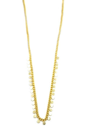 Pul Sallantılı Kolye - Altın