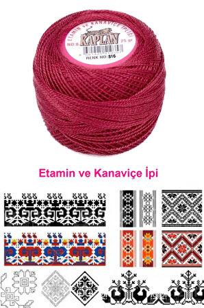 Kaplan Etamin Ve Kanaviçe İpi 8 No Kod/Renk: 816 - Royaleks