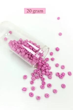 Royaleks 6/0 Cam Kum Boncuk 4 mm 20 g Eflatun 5'li Paket