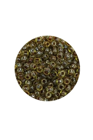 Dökme Cam Kum Boncuk (8/0) 3 mm - 20 Gram - Yeşil Siyah - BNC182 - 5'li Paket