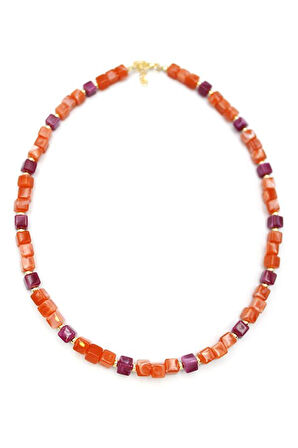 Akrilik Kolye - Turuncu