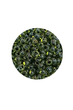 Royaleks 8/0 3 mm Cam Kum Boncuk Zeytin Yeşili 20 Gram