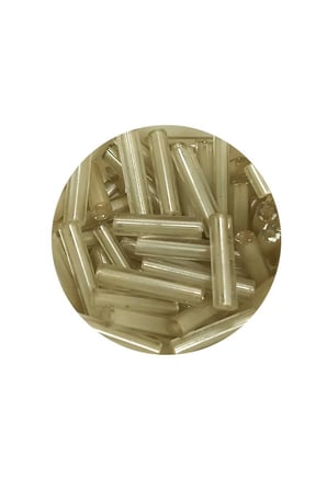 Uzun Boru Kesme Boncuk Çap 2mm Uzunluk 10 mm - 20 Gram - Şeffaf Bej - BNC237 - 5'li Paket