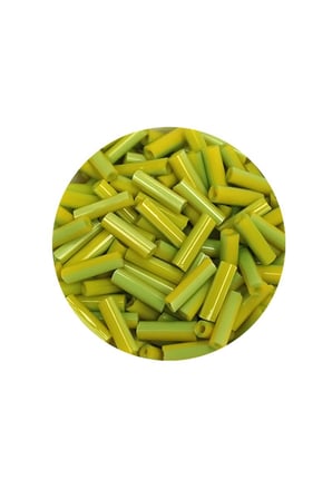 Uzun Boru Kesme Boncuk Çap 2mm Uzunluk 10 mm - 20 Gram - Yeşil - BNC243 - 5'li Paket