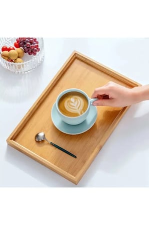 Bambu Çok Amaçlı Düzenleyici Sunum Tepsisi (33 Cm X 22 Cm) -81287