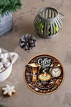 Valerine Life Ev Ofis Çay Fincan Bardak Altlığı 10x10cm Yıkanabilir Kaymaz 6'lı Deri Coaster Seti