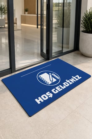 Valerine Life Kapı Önü Paspası 50x90cm Dijital Baskı Kaymaz Kişiye Firmaya Özel Kırtasiye