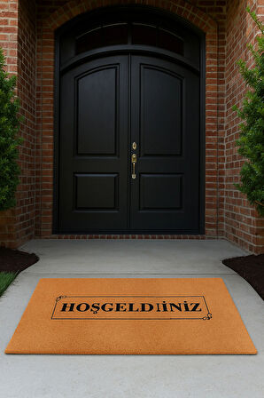 Valerine Life Velür Coco Dokulu Welcome Hoş Geldiniz Kapı Önü Dış Mekan Paspası 45x70cm 27YCM260104
