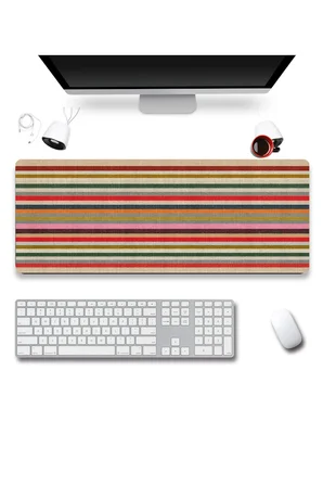 SonicTouch Klavye Mousepad 40x90cm Dikişsiz Pürüzsüz Sıvı Geçirmez Kaymaz Taban Yörük Kilimi