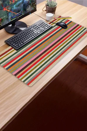SonicTouch Klavye Mousepad 40x90cm Dikişsiz Pürüzsüz Sıvı Geçirmez Kaymaz Taban Yörük Kilimi
