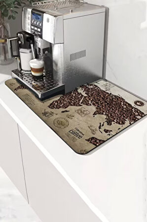 Valerine Life Kahve Makinesi Matı Sıvı Geçirmez Kaymaz Çaycı Espresso Makinesi Pad 35x45cm 27250208