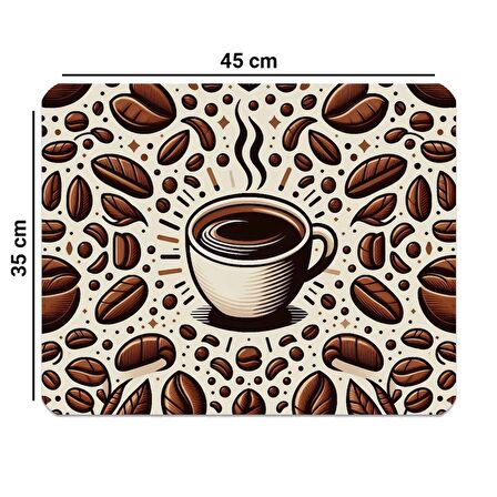 Valerine Life Kahve Makinesi Matı Su Geçirmez Kaymaz Çaycı, Çay Espresso Makinesi Pad 35x45cm