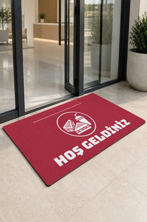 Valerine Life Kapı Önü Paspası 50x90cm Dijital Baskı Kaymaz Kişiye Firmaya Özel Büfe