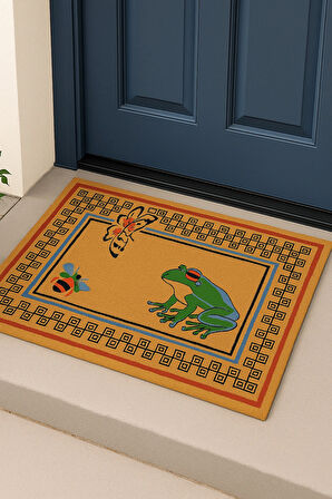 Valerine Life Velür Coco Dokulu Welcome Hoş Geldiniz Kapı Önü Dış Mekan Paspası 45x70cm 27YCM260101