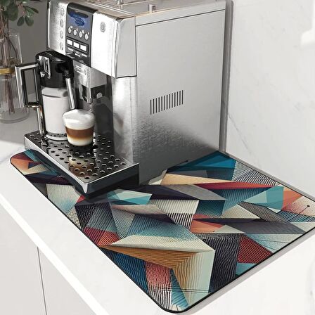 Valerine Life Kahve Makinesi Matı Su Geçirmez Kaymaz Çaycı, Çay Espresso Makinesi Pad 35x45cm