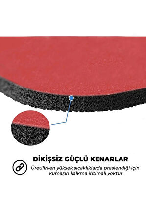 SonicTouch Yarasa Desenli Kırmızı Gamer Oyuncu Dikişsiz Sıvı Geçirmez Klavye Mouse Pad 32x70Cm