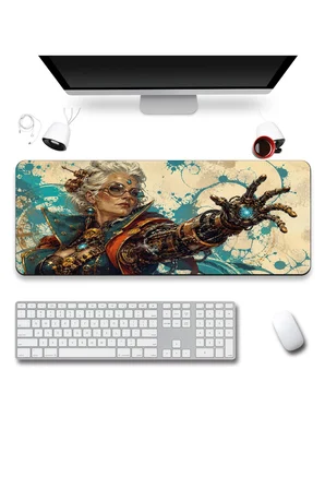 SonicTouch Klavye Mousepad 40x90cm Dikişsiz Pürüzsüz Sıvı Geçirmez Kaymaz Taban Bakır Bilge