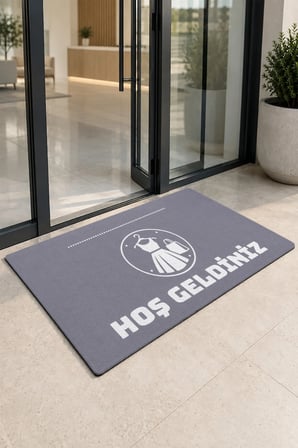 Valerine Life Kapı Önü Paspası 50x90cm Dijital Baskı Kaymaz Kişiye Firmaya Özel Butik Giyim Mağazası