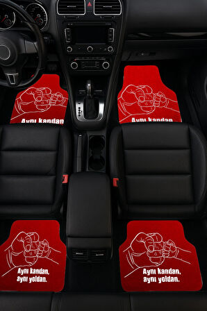 SonicTouch Universal Oto Araba Paspası Takımı Dijital Baskılı Her Araca Uyumlu Yıkanabilir 22OPD251101