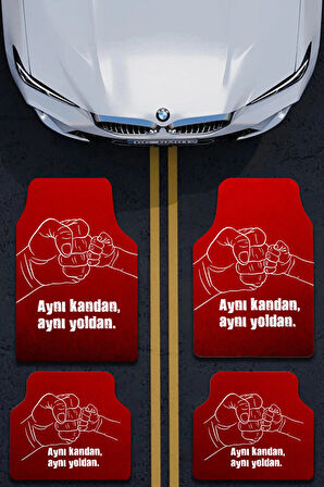 SonicTouch Universal Oto Araba Paspası Takımı Dijital Baskılı Her Araca Uyumlu Yıkanabilir 22OPD251101