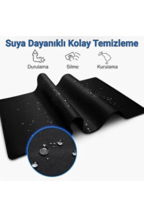 SonicTouch Kartalın Efendisi Siyah Beyaz Pürüzsüz Sıvı Geçirmez XXL Gamer Klavye Mousepad 40x90cm