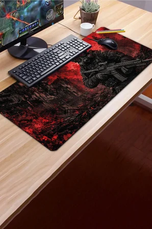 SonicTouch Klavye Mousepad 40x90cm Dikişsiz Pürüzsüz Sıvı Geçirmez Kaymaz Taban Kıyamet Devriyesi