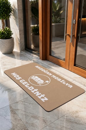 Valerine Life Kapı Önü Paspası 50x90cm Dijital Baskı Kaymaz Kişiye Firmaya Özel Mobilyacı