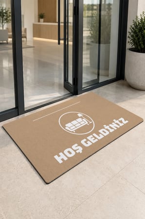 Valerine Life Kapı Önü Paspası 50x90cm Dijital Baskı Kaymaz Kişiye Firmaya Özel Mobilyacı