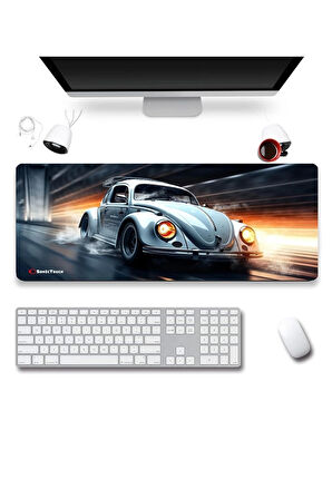 SonicTouch UltraGrand Vosvos Gamer Oyuncu Xxl Gri Klavye Mouse Pad 40x90Cm