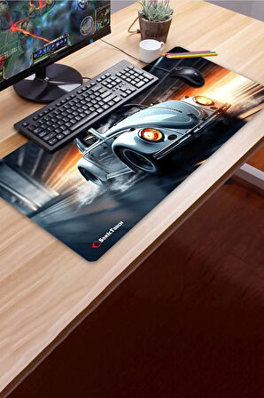 SonicTouch UltraGrand Vosvos Gamer Oyuncu Xxl Gri Klavye Mouse Pad 40x90Cm